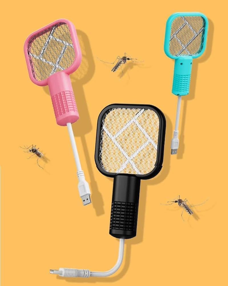 Portable Electric Mosquito Killer Racket – USB Charging. Kill Mosquitoes Instantly – Anytime, Anywhere ⚡