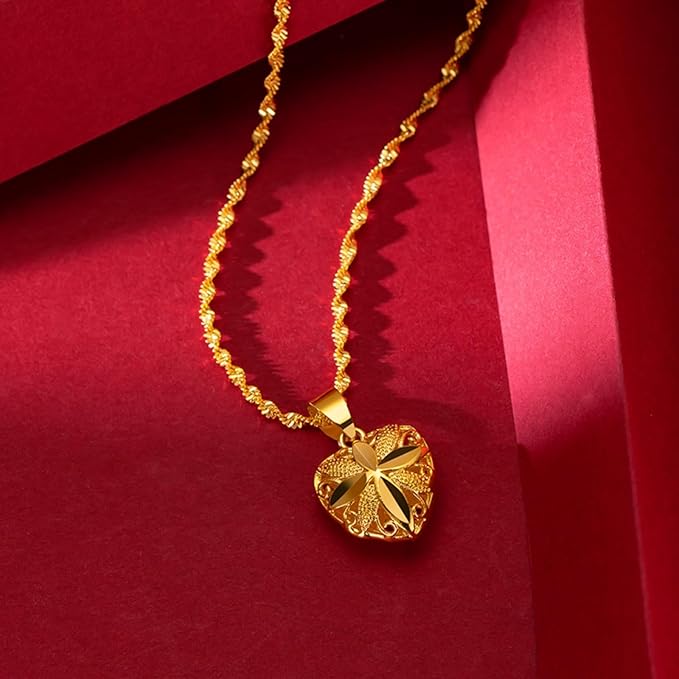 Luxury Floral Heart Necklace