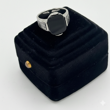 Urban Black Signet Ring