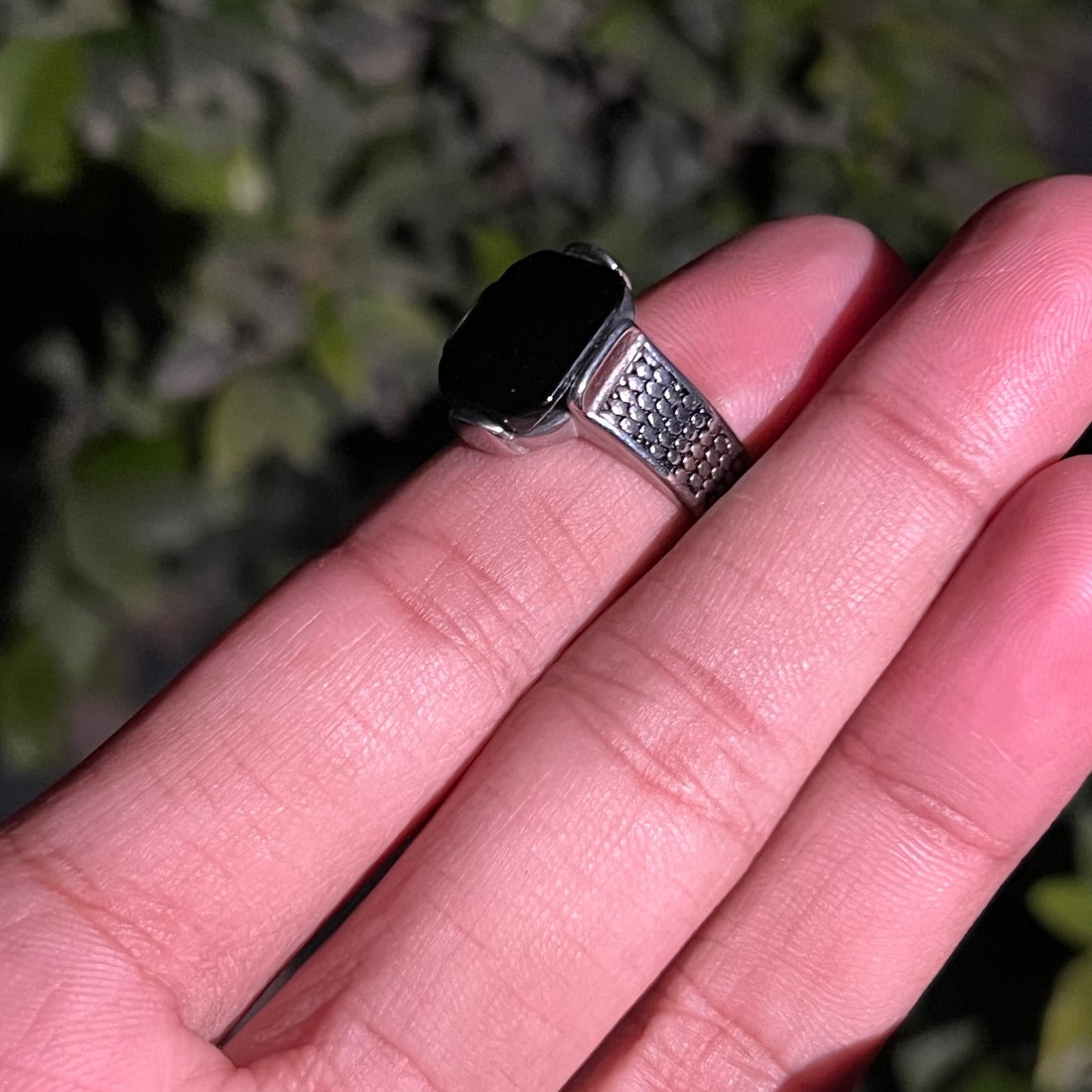 Urban Black Signet Ring