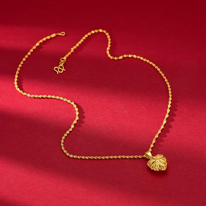 Luxury Floral Heart Necklace