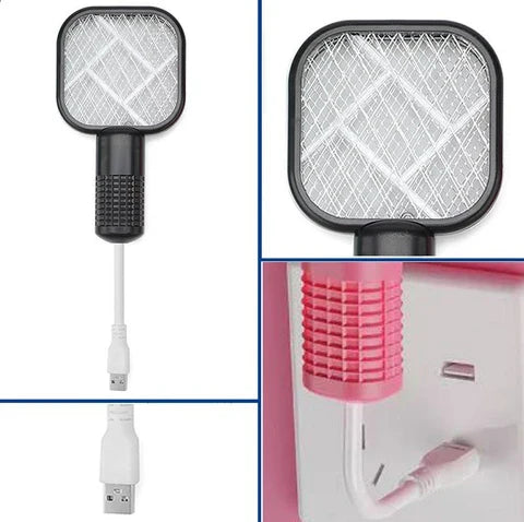 Portable Electric Mosquito Killer Racket – USB Charging. Kill Mosquitoes Instantly – Anytime, Anywhere ⚡